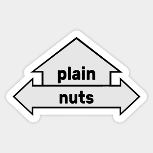 Arrows - Text Art - Plain and Nuts Sticker